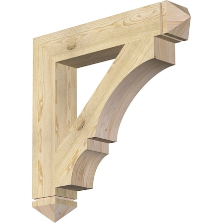 Balboa Arts & Crafts Rough Sawn Bracket, Douglas Fir, 6W X 36D X 36H